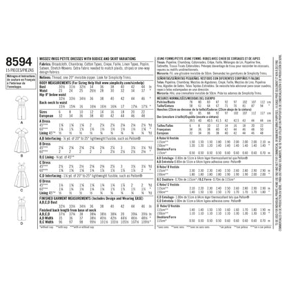 Simplicity 8594