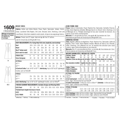 Simplicity 1609