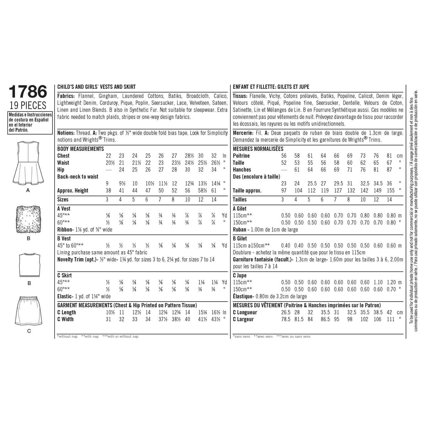 Simplicity 1786