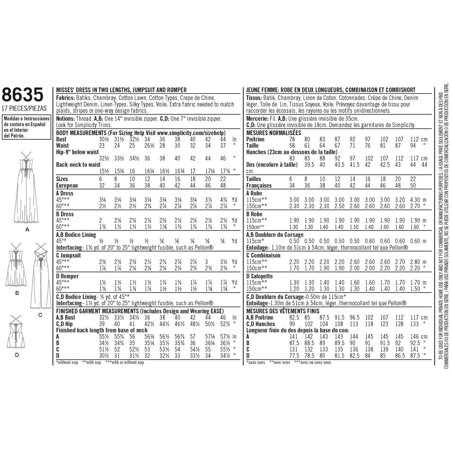 Simplicity 8635