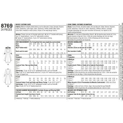 Simplicity 8769