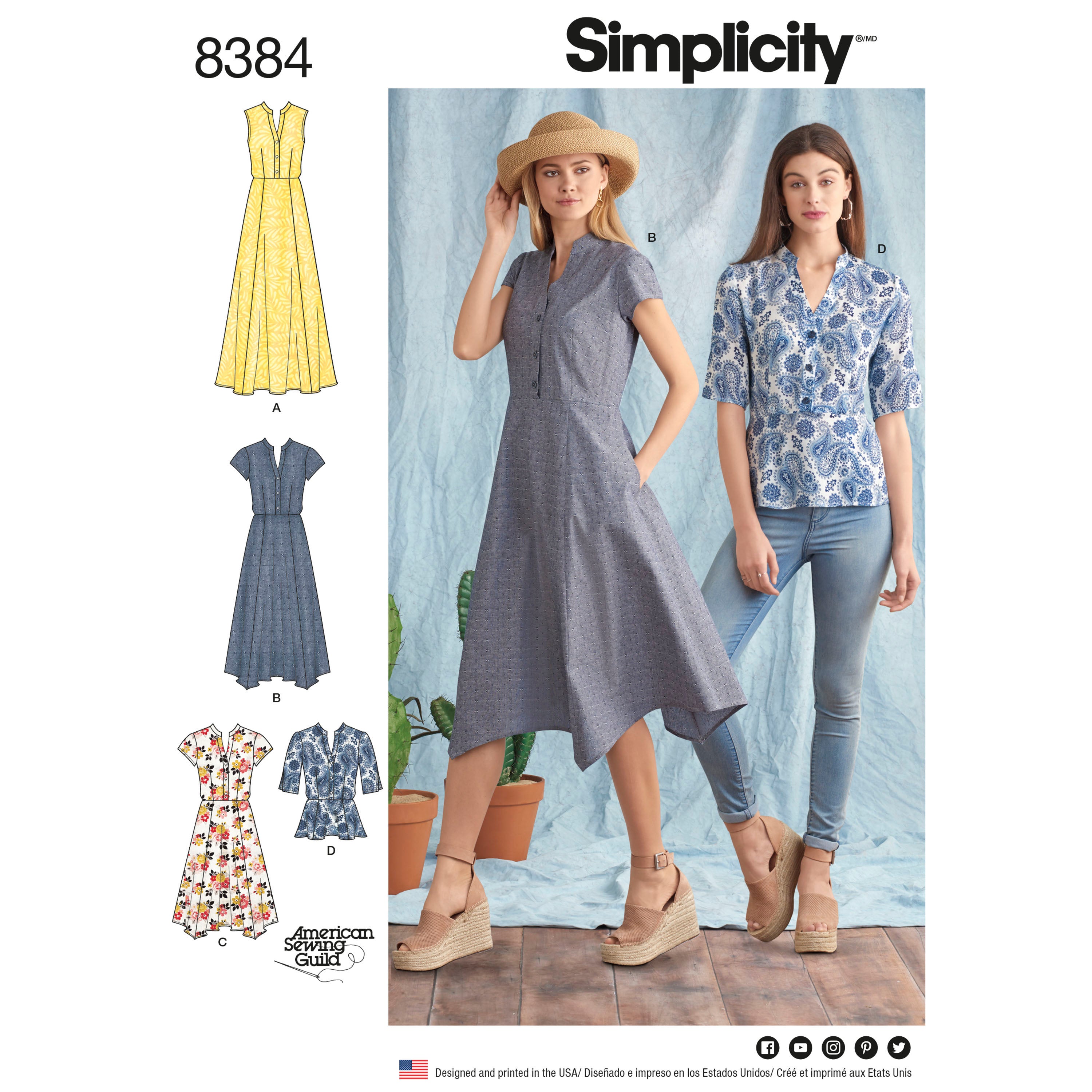 Simplicity 8384 Jenny Stitches Fabrics
