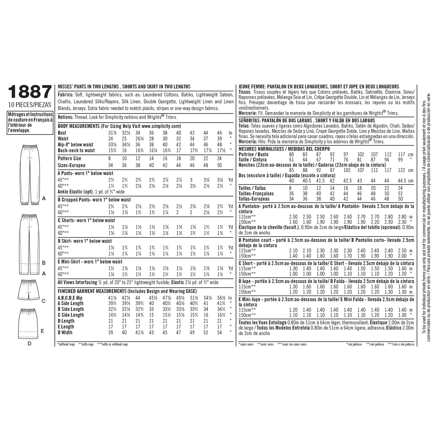 Simplicity 1887